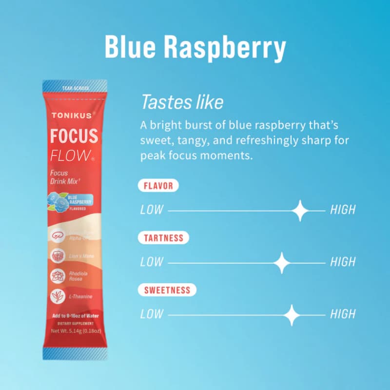 Blue Raspberry - No Caffeine - 20 servings